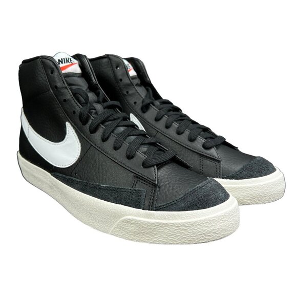 Nike Blazer Mid '77 Vintage Black White Sail Shoes BQ6806-002 Men's Size 10.5 - Picture 4 of 9